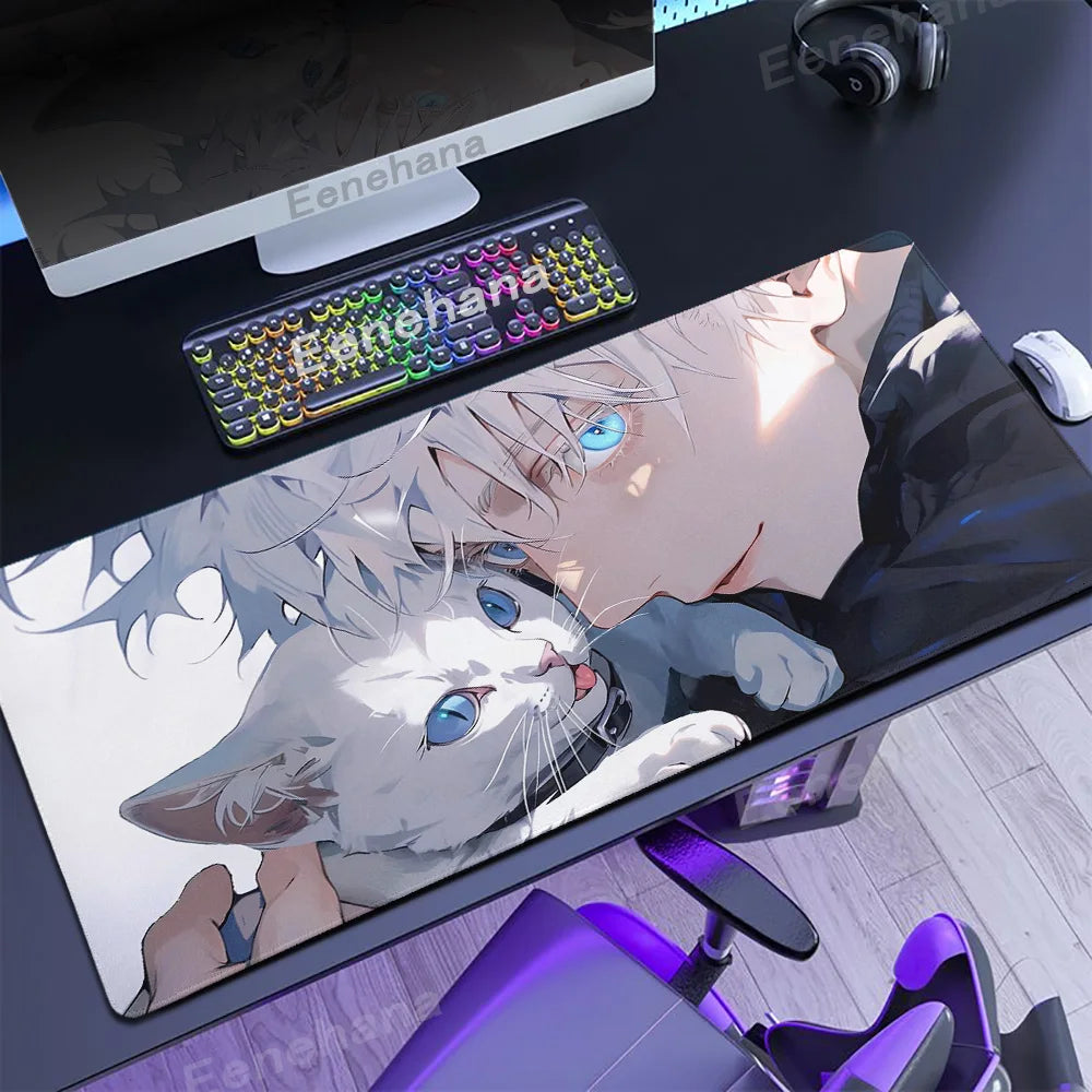 Hot Anime Jujutsu Kaisen Large 40x90CM Mouse Pad XXL Ryomen Sukuna MousePad handsome Computer Gaming laptop Accessories Desk Mat