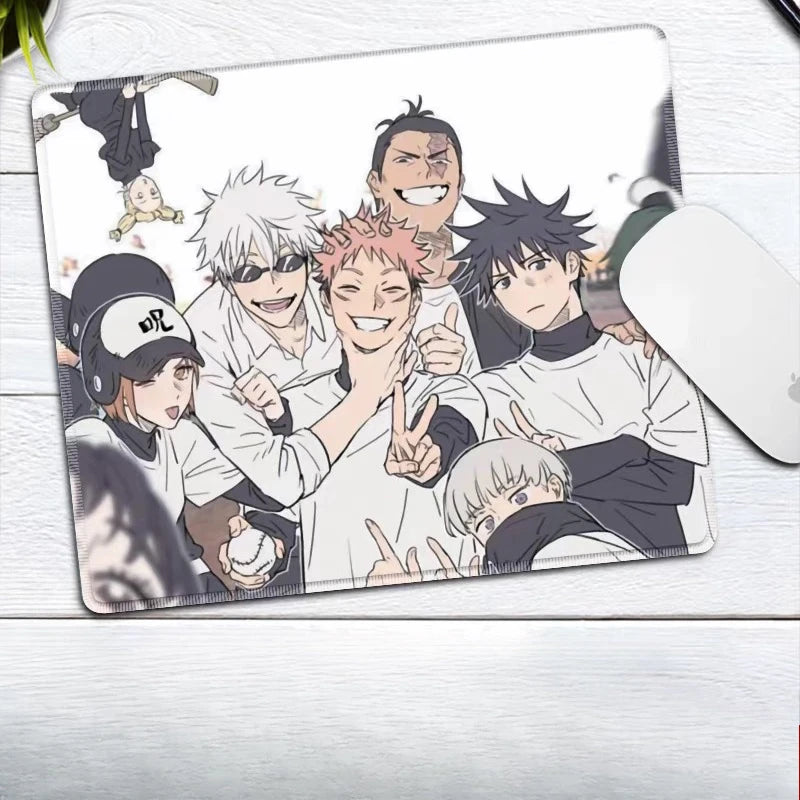 Premium Anime Jujutsu Kaisen Gojo Satoru Leather Mouse Pad Ryomen Sukuna Fushiguro Megumi E-sports Table Mat Small Keyboard Pad