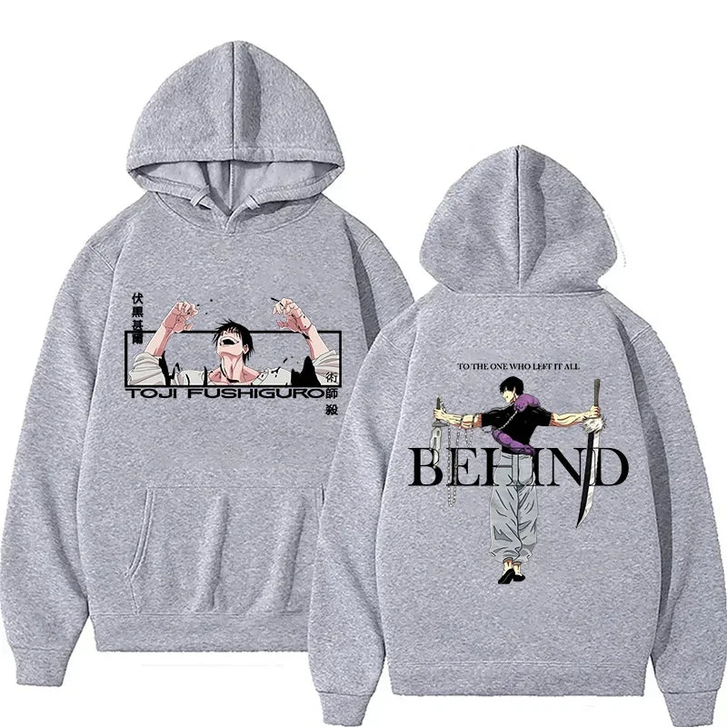 Jujutsu Kaisen-Anime Hoodies for Men and Women Fushiguro Toji Sleeve Hooded Jersey Gothic Hoodies Hip Hop Style Casual Clothing - Jujutsu Kaisen Merch - Free Shipping Buy Now