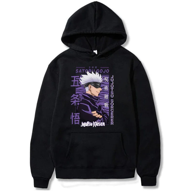 Hot Anime Gojo Satoru High Quality Men's and Women's Hoodie Fashion Y2k Harajuku Street Sweatshirt - Jujutsu Kaisen Merch - Free Shipping Buy Now