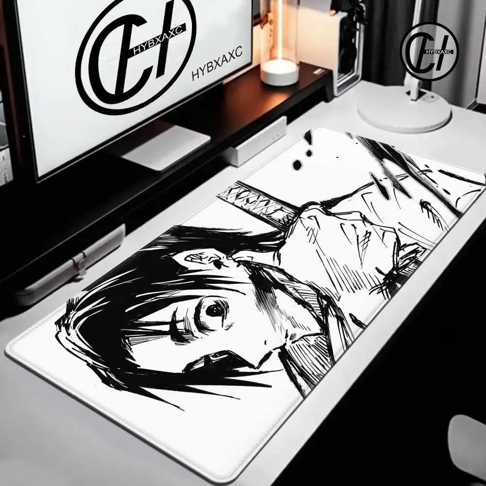 Anime Purple Mouse Pad HD XXL Yuta Okkotsu Gaming Keyboard Rug Laptop Jujutsu Kaisen Mousepad PC Gamer Cabinet Extended Desk Mat