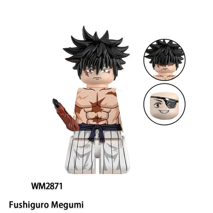 Anime Jujutsu Kaisen Cartoon Gojo Satoru Itadori Yuj Fushiguro Megumi Okkostu Yuta Building Blocks Mini Action Figures Kids Toy - Jujutsu Kaisen Merch - Free Shipping Buy Now
