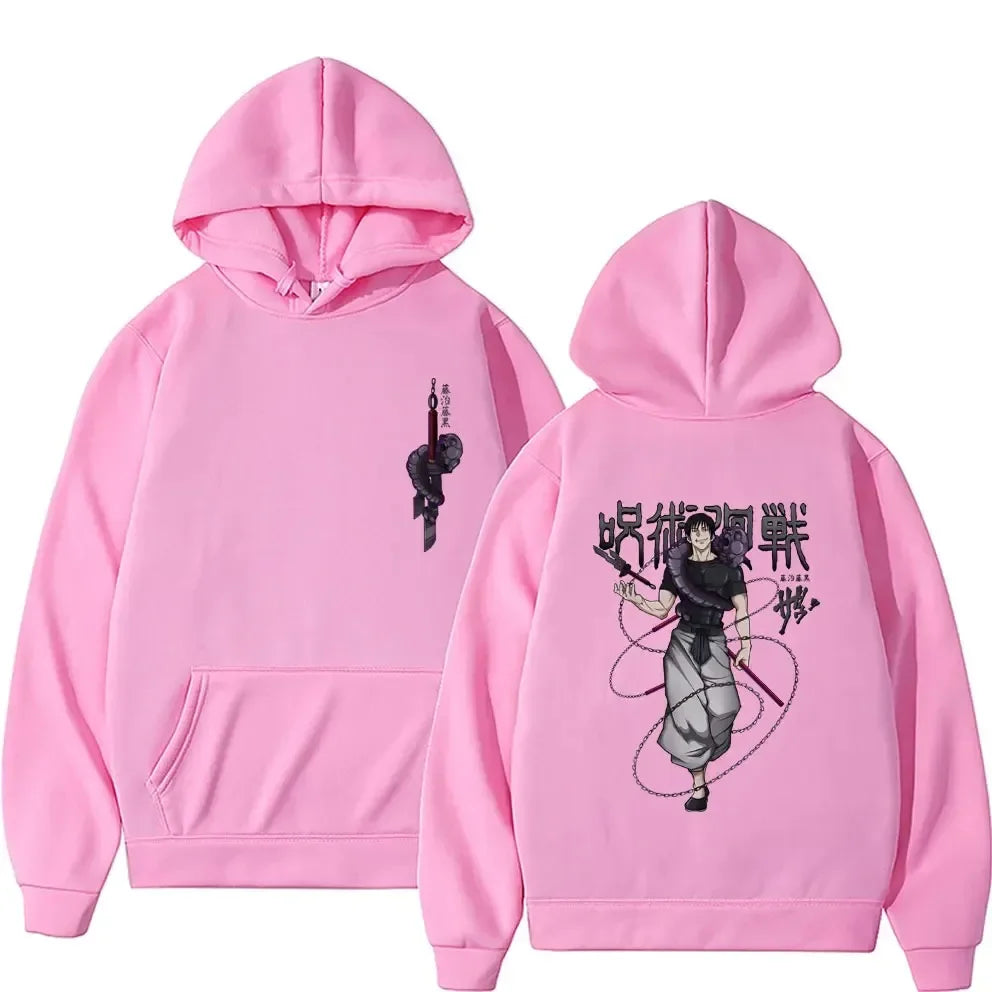 Japanese Anime Family Hoodies Jujutsu Kaisen Fushiguro Toji Graphic Male Fashion Manga Streetwear Men Women  Sweatshirt - Jujutsu Kaisen Merch - Free Shipping Buy Now