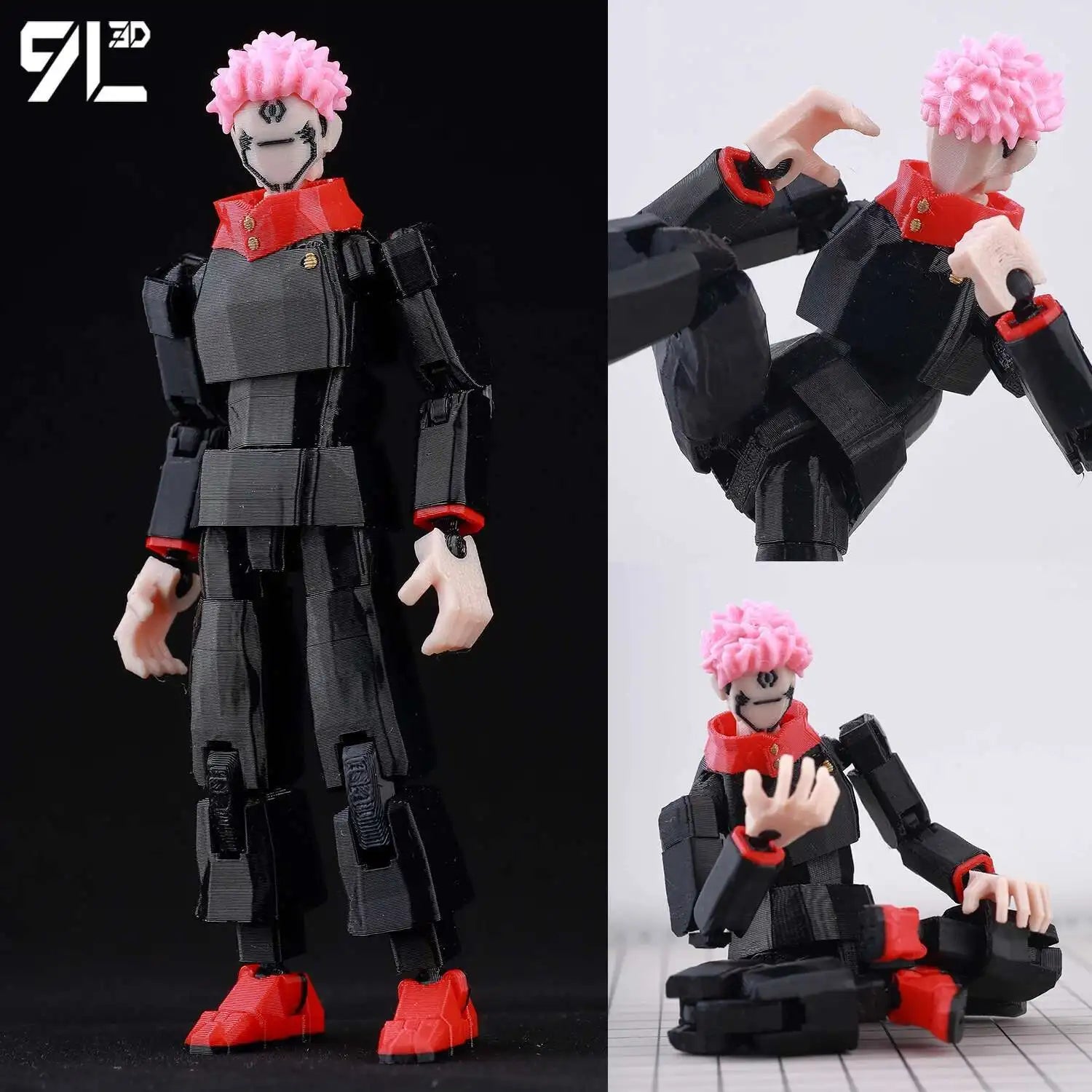 9L3D Printed Lucky Dummy 13 Jujutsu Kaisen Ryomen Sukuna Anime Multi-Jointed Shapeshift Toys Action Figures Mannequin Model - Jujutsu Kaisen Merch - Free Shipping Buy Now