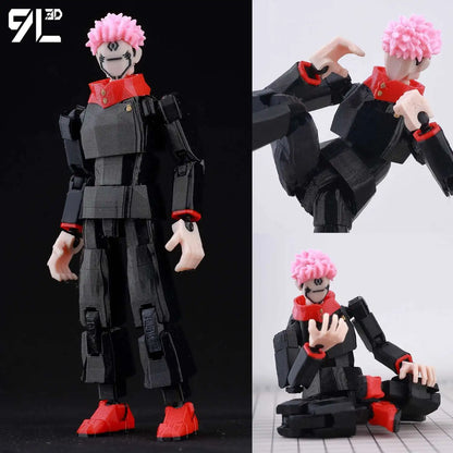 9L3D Printed Lucky Dummy 13 Jujutsu Kaisen Ryomen Sukuna Anime Multi-Jointed Shapeshift Toys Action Figures Mannequin Model - Jujutsu Kaisen Merch - Free Shipping Buy Now
