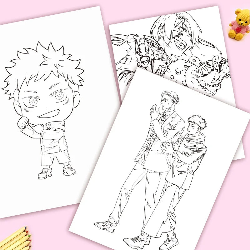 Jujutsu Kaisen Hardcover Tv Edition Painting Book Character Hand-Drawn Scriptbook  Boy And Girl Gifts Christmas Present