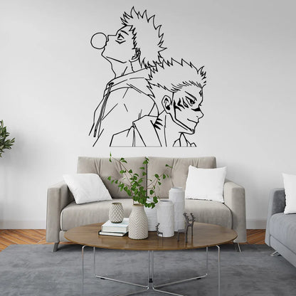 Creative Jujutsu Kaisen Sticker Waterproof Vinyl Wallpaper Home Decor For Kids Rooms Decoration Decoration Accessories