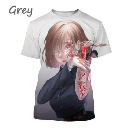 Jujutsu Kaiju Kaisen Gojo Satoru 3D Print T-shirt for Men and Itadoru Yuji, Graphic Fashion Clothes - Jujutsu Kaisen Merch - Free Shipping Buy Now