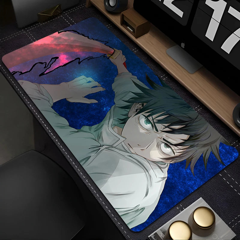 Japan Hot Anime Mouse Pad Black And White Manga Keyboard Pad PC Jujutsu Kaisen Yuta Desk Mat XXL Laptop Gamer Cabinet Mousepad