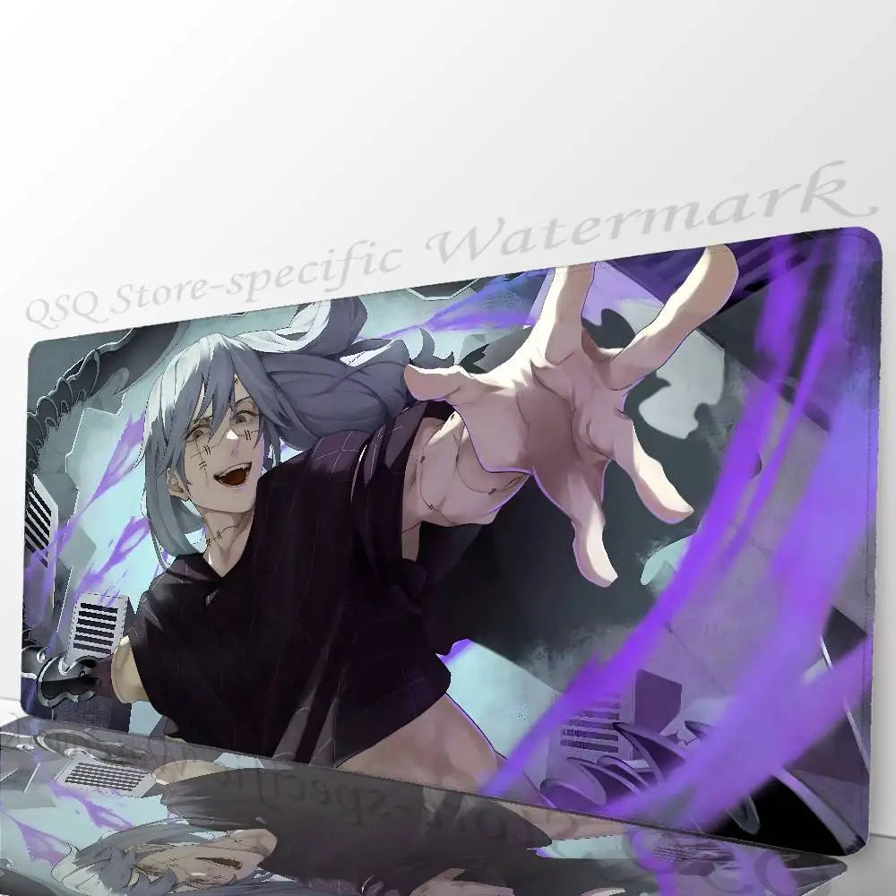 M-mahito Jujutsu Kaisen Anime Mousepad Mouse Mat Desk Mat With Pad Gaming Accessories Prime Gaming XXL Keyboard Pad Padding Ma