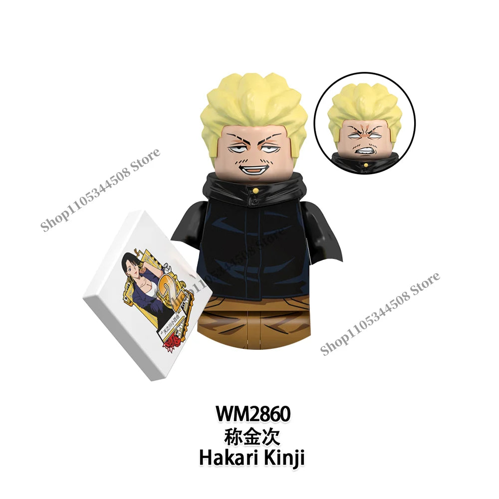 Jujutsu Kaisen MINI Puzzle Brick toys Makora Gojo Satoru Rogo Ryomen Sukuna Kugisaki Nobara Building Blocks Collection Gift
