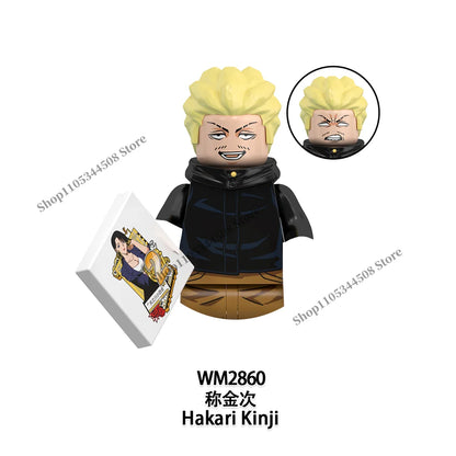 Jujutsu Kaisen MINI Puzzle Brick toys Makora Gojo Satoru Rogo Ryomen Sukuna Kugisaki Nobara Building Blocks Collection Gift