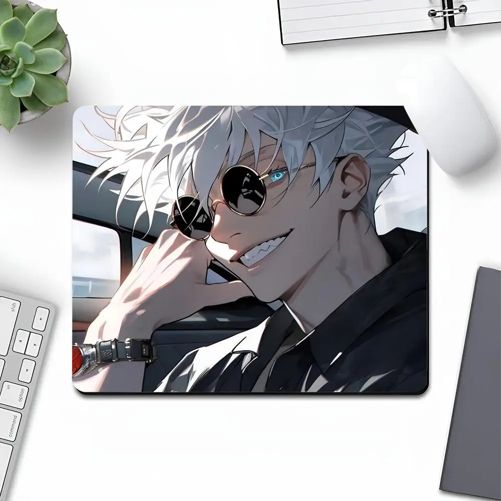 Jujutsu Kaisen Anime Mouse Pad Art Gaming Gamer Animal Small Rubber Locking Edge Large Computer MousePad Laptop Desk Pad