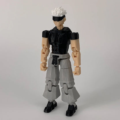 3D Printed Jujutsu Kaisen Gojo Satoru Anime Multi-Jointed Shapeshift Toys Action Figures Mannequin Model Ornaments Gifts - Jujutsu Kaisen Merch - Free Shipping Buy Now
