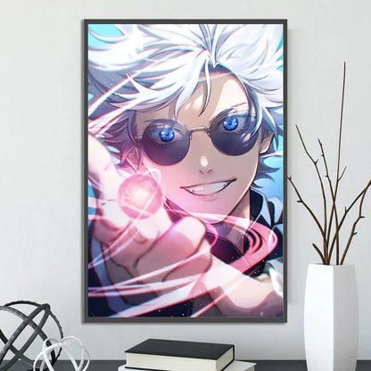 Jujutsu Kaisen Gojo Satoru Self-adhesive Poster Figures Home Decoration Anime Wallpaper Painting Wall Art Bedroom Cartoons Decor