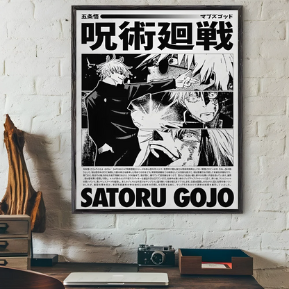 J-JujutsuES Japan Anime K-KaisenES Poster Sticky Wall Art Printing Waterproof Home Living Bed Room Bar Hallway Aesthetic Decor