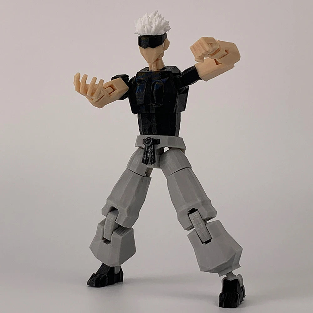 3D Printed Jujutsu Kaisen Gojo Satoru Anime Multi-Jointed Shapeshift Toys Action Figures Mannequin Model Ornaments Gifts - Jujutsu Kaisen Merch - Free Shipping Buy Now