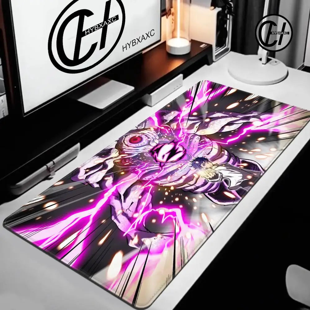 Anime Purple Mouse Pad HD XXL Yuta Okkotsu Gaming Keyboard Rug Laptop Jujutsu Kaisen Mousepad PC Gamer Cabinet Extended Desk Mat