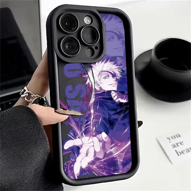 Jujutsu Kaisen Gojo Satoru étui pour motorola MOTO Edge 40 50 Pro Fusion Ultra G85 G35 G75 G05 G84 G15 G34 E14 housse en Silicone