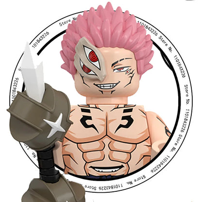 WM6202 Jujutsu Kaisen Building Blocks Itadori Yuji Gojo Satoru Ryomen Mini Action Figure Accessories Christmas Gift for Kids - Jujutsu Kaisen Merch - Free Shipping Buy Now
