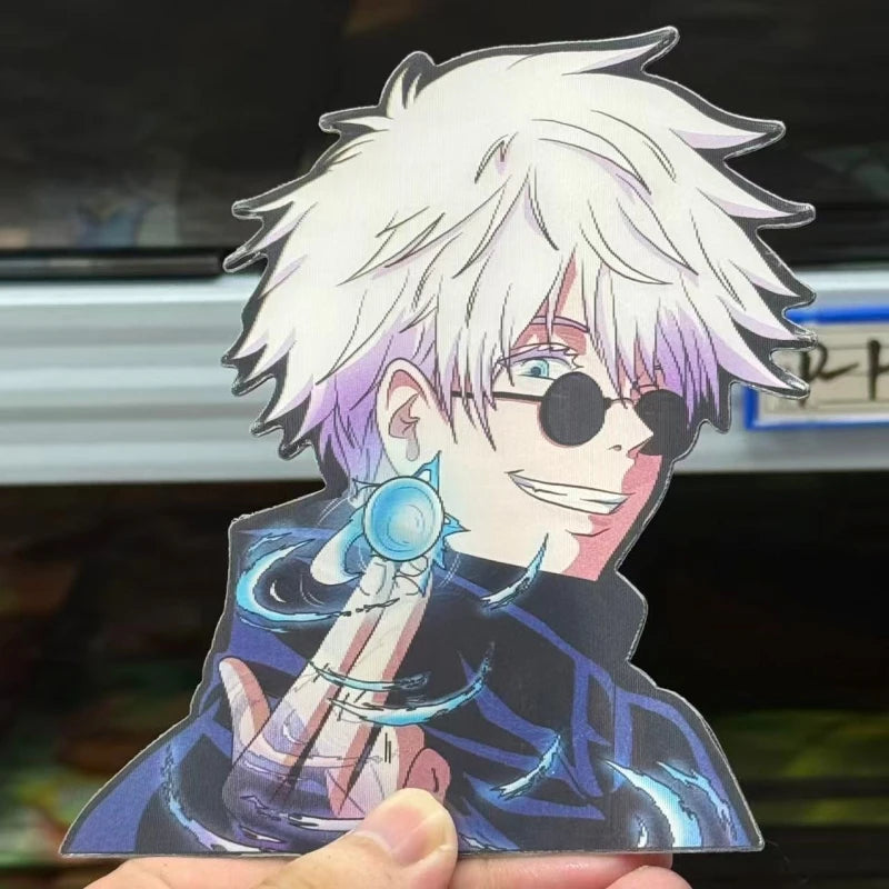 Anime Cartoon Jujutsu Kaisen Satoru Gojo 3D Motion Stickers Car Sticker Notebook Waterproof Decal Toy Motion Sticker Kids Gift