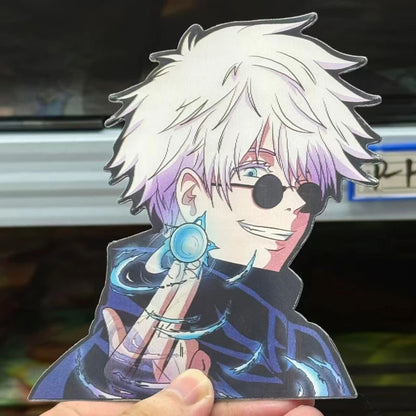 Anime Cartoon Jujutsu Kaisen Satoru Gojo 3D Motion Stickers Car Sticker Notebook Waterproof Decal Toy Motion Sticker Kids Gift