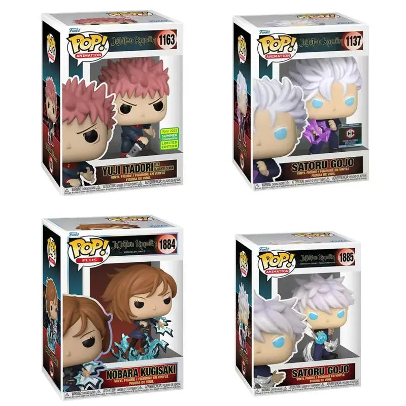 Funko Pop Jujutsu Kaisen Nobara Kugisaki 1884# SATORU GOJO 1137#1885# Yuji Itadori1163# Vinyl Figure Action Toys Figures Doll