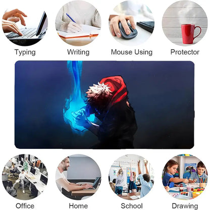 Jujutsu Kaisen Itadori Yuji Mouse Pad Mousepad Large Gaming LockEdge Thickened Computer Keyboard Table Desk Mat