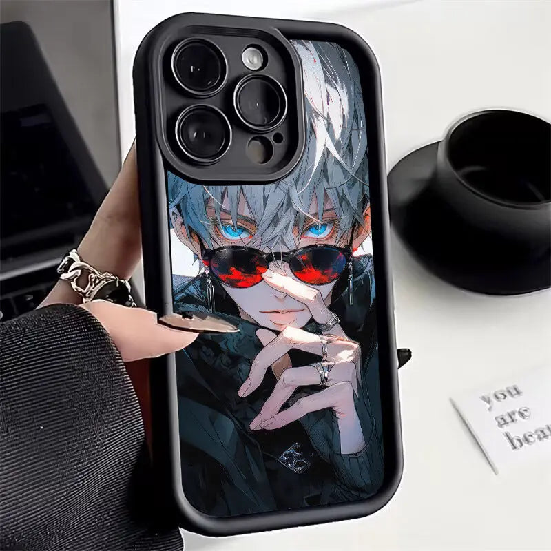 Jujutsu Kaisen Gojo Satoru housse en Silicone pour Motorola MOTO Edge 40 50 Pro Fusion Ultra G85 G35 G75 G05 G84 G15 G34 E14