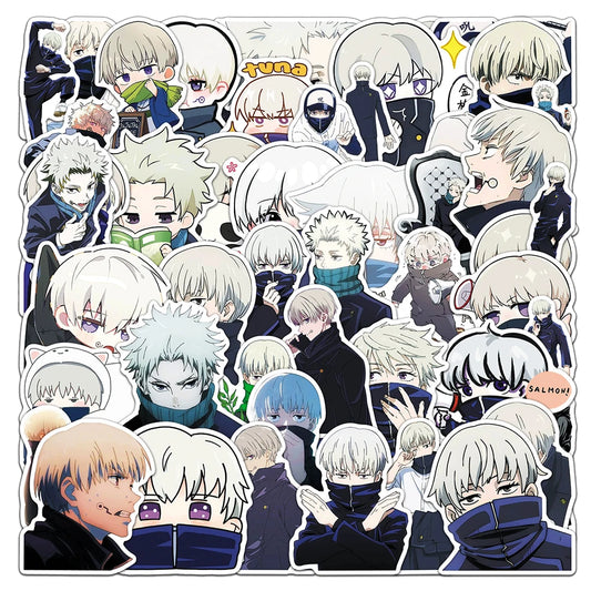 10/30/50pcs Jujutsu Kaisen Anime Stickers Manga Character Inumaki Toge Sticker DIY Helmet Bike Guitar Phone Cool Decals Packing