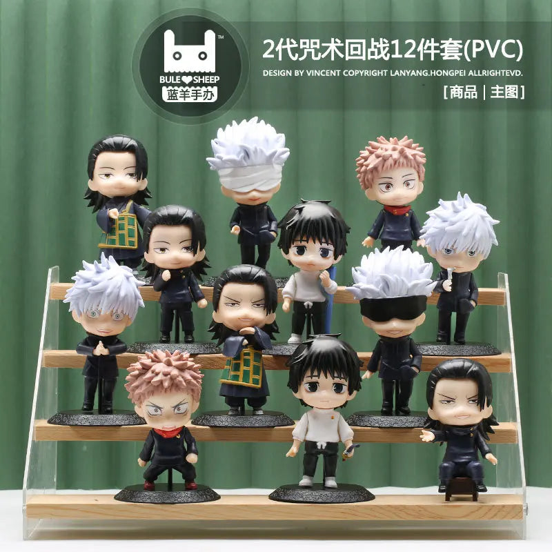 12Pcs/set Jujutsu Kaisen Figure Toys Gojo Satoru PVC Model Ornaments Kids Gift - Jujutsu Kaisen Merch - Free Shipping Buy Now