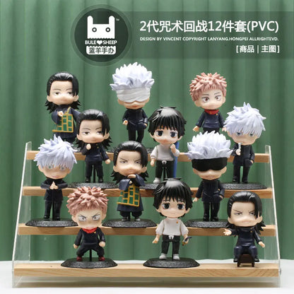 12Pcs/set Jujutsu Kaisen Figure Toys Gojo Satoru PVC Model Ornaments Kids Gift - Jujutsu Kaisen Merch - Free Shipping Buy Now