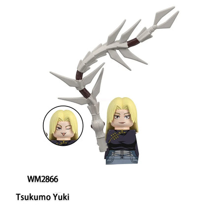 Jujutsu Kaisen Anime Cartoon Gojo Satoru Itadori Yuj Fushiguro Megumi Okkostu Yuta Building Blocks Mini Action Figures Kids Toy - Jujutsu Kaisen Merch - Free Shipping Buy Now