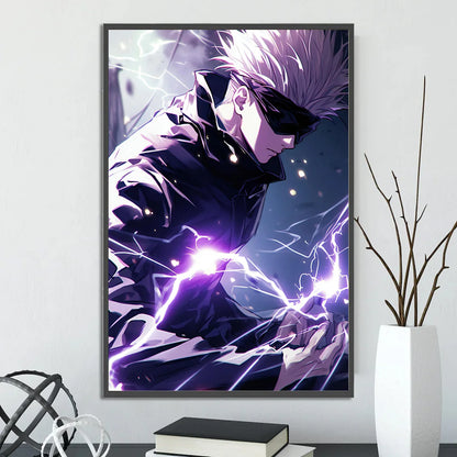 Jujutsu Kaisen Gojo Satoru Self-adhesive Poster Figures Home Decoration Anime Wallpaper Painting Wall Art Bedroom Cartoons Decor