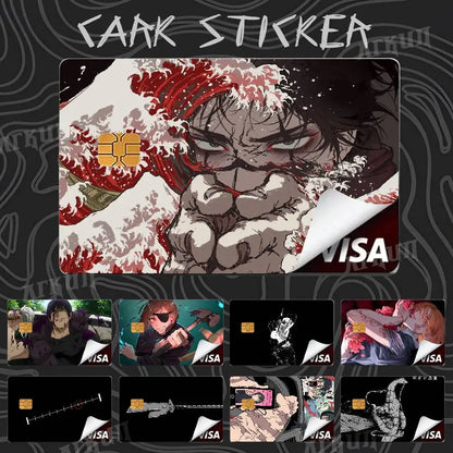 Cool Fashion Anime Popular Hot Top Jujutsu Kaisen Luxury Credit Card Film Debit Protect Bank Bus Card Sticker Skin