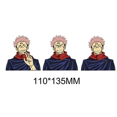 Jujutsu Kaisen Series Combination Complete Works 3D Gradient Car Stickers Anime Peripherals Suitable for Car Notebooks, Etc.