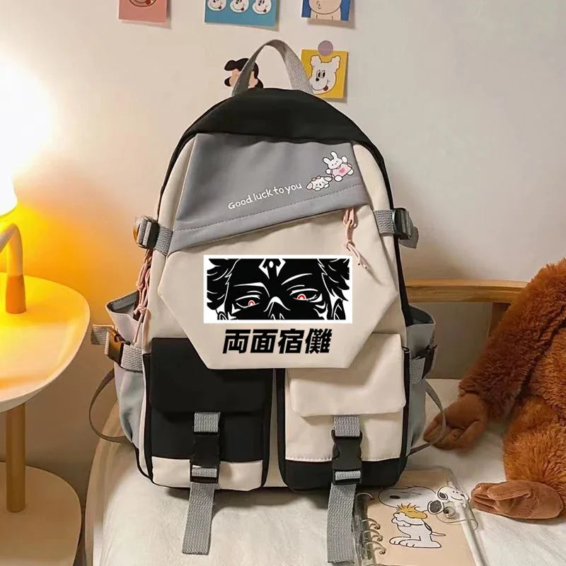 Sacs d'école Anime Jujutsu Kaisen Gojo Satoru Itadori Sukuna JJK Gojo Sensei Bookbag filles femmes sac à dos scolaire Rugzak