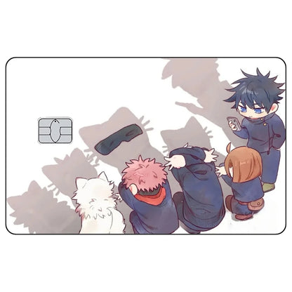 Jujutsu Kaisen Credit Card Skin Sticker Gojo Satoru Stickers for VISA JCB Mastercard and Other IC Bank Card Decoration Protect