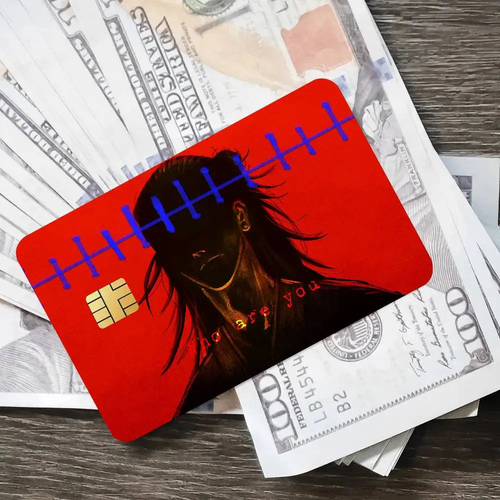 Cool Fashion Anime Popular Hot Top Jujutsu Kaisen Luxury Credit Card Film Debit Protect Bank Bus Card Sticker Skin