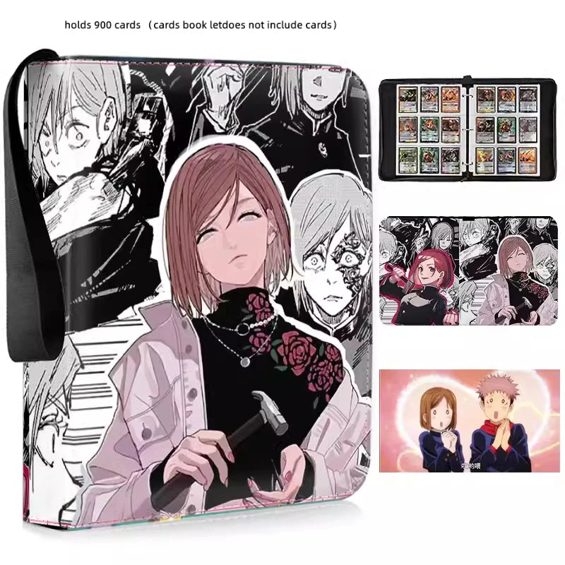 Jujutsu Kaisen Anime Collection Card Album Book Folder Phantom Parade 900pcs Zipper Card Binder Holder Toy Gift