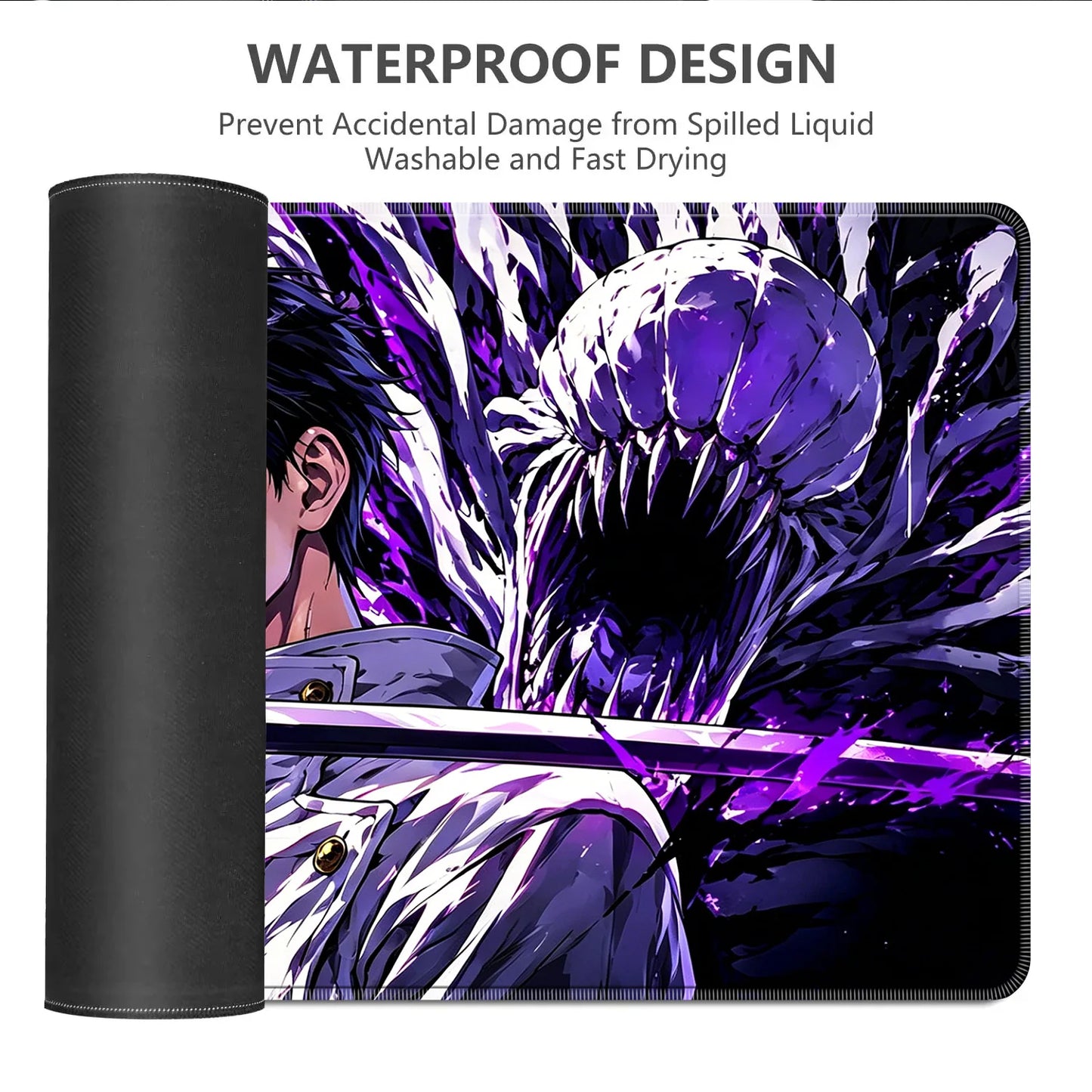 HD Anime Purple Mouse Pads Yuta Okkotsu Gaming Keyboard Rug Laptop Mousepad PC J-Jujutsu Kaisen Gamer Cabinet Extended Desk Mat