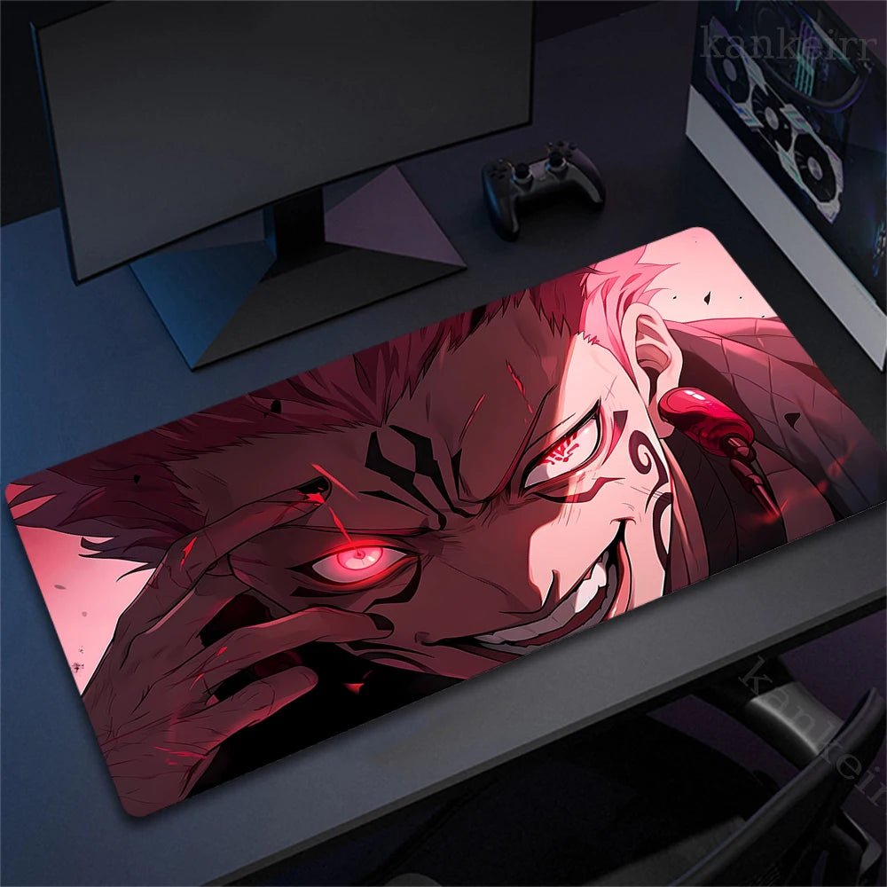 Jujutsu Kaisen Mouse Pad Anime Carpet PC Gamer Computer Black White Keyboard Gaming Accessories Desk Mat Gojo Satoru XL Mousepad