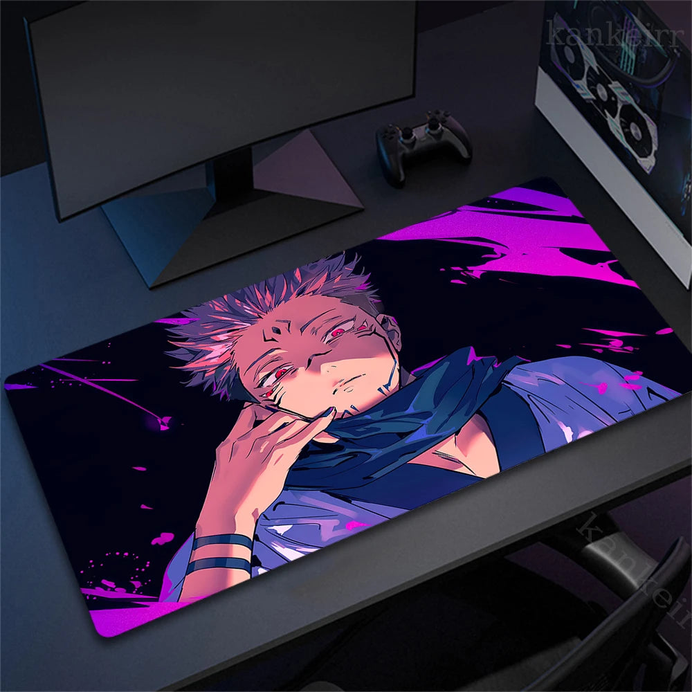 Jujutsu Kaisen Mouse Pad Anime Carpet PC Gamer Computer Black White Keyboard Gaming Accessories Desk Mat Gojo Satoru XL Mousepad