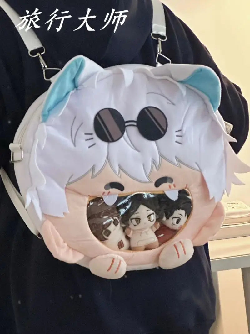 Sac à dos Itabag Anime Jujutsu Kaisen Gojo Satoru Kawaii pour femmes, sac à dos de poche transparent, sac mignon Cosplay