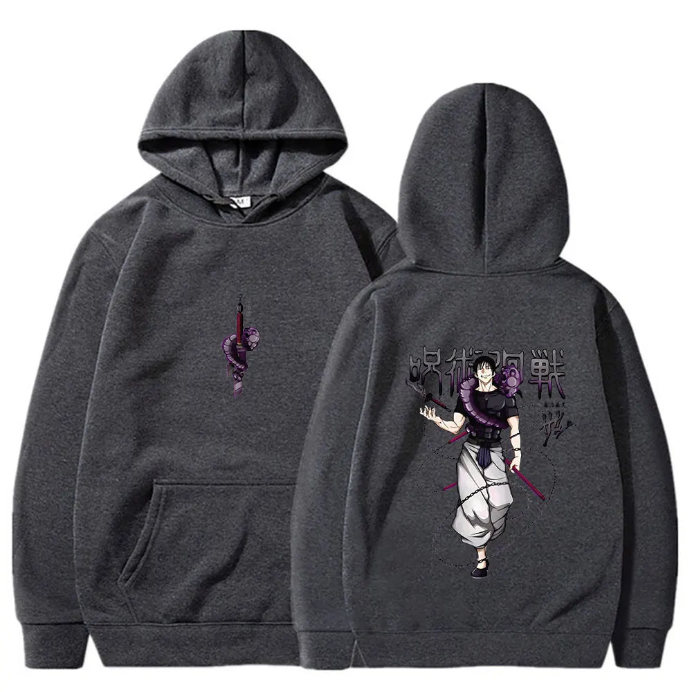 Jujutsu Kaisen Anime Hoodies Women Fushiguro Toji Print Hooded Sweatshirts Hip Hop Streetwear Gothic Pullover Men's Clothing - Jujutsu Kaisen Merch - Free Shipping Buy Now