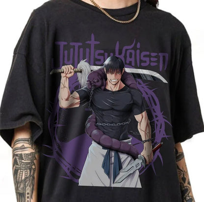 Jujutsu Kaisen T-shirt, Inspired Anime Toji Fushiguro T-shirt Black- Anime Gift - Jujutsu Kaisen Merch - Free Shipping Buy Now