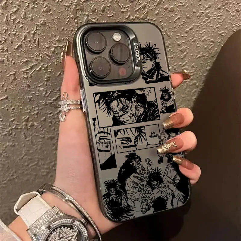 Coque Anime pour Apple iPhone 16e 16 14 15 13 11 Pro Max Jujutsu Kaisen Choso ART Case 15 Plus 12 Mini 16e antichoc