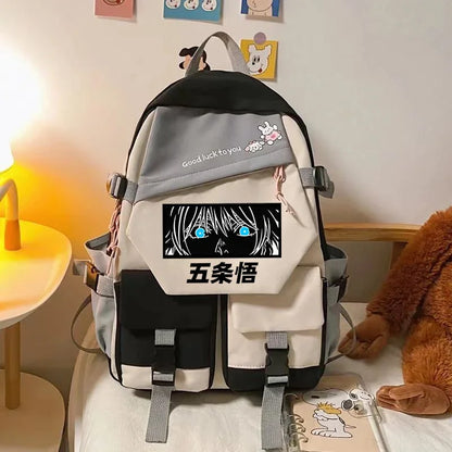 Sacs d'école Anime Jujutsu Kaisen Gojo Satoru Itadori Sukuna JJK Gojo Sensei Bookbag filles femmes sac à dos scolaire Rugzak