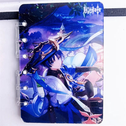 Popular Anime Cartoon Acrylic Book Bandai Notebook Exquisite Loose-leaf Book Jujutsu Kaisen Genshin Impact Attack on Titan A7 A5