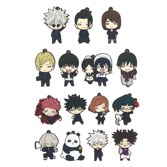 Jujutsu Kaisen Gojo Satoru Geto Suguru Yuji Nanami Kento Fushiguro Toji Choso porte-clés en caoutchouc ornement jouets Collection cadeau